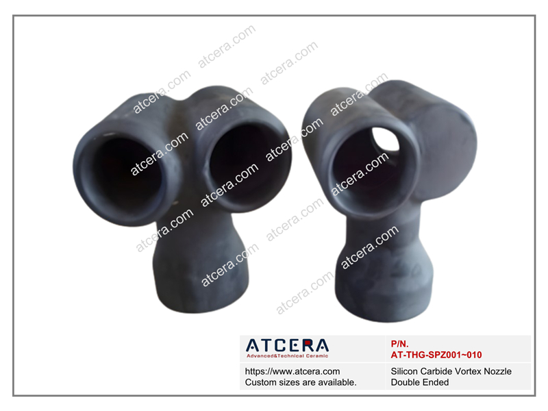 Drawing of Silicon Carbide Vortex Nozzle Double Ended