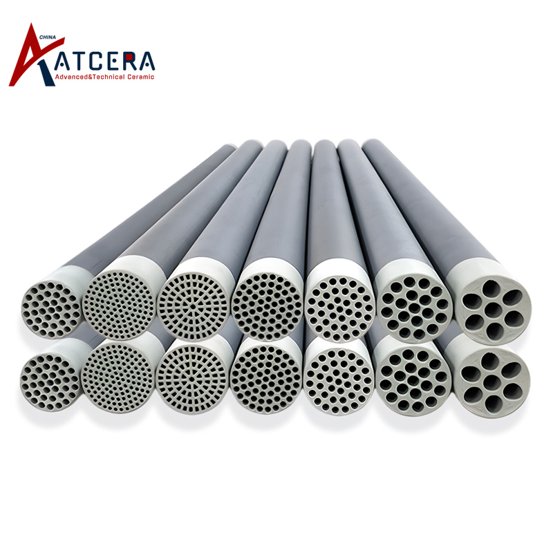 Silicon carbide filtration tube