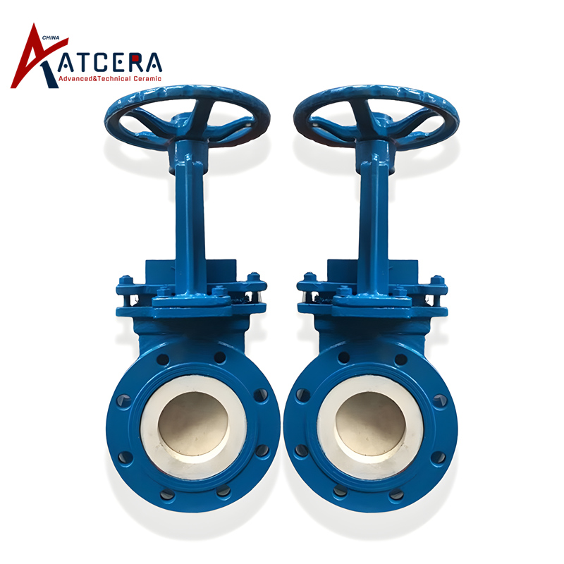 ceamic lining knife gate valve