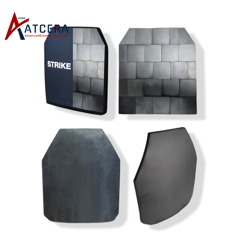 Silicon carbide ceramic bulletproof plate