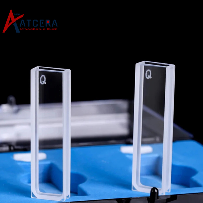 Quartz cuvette cells with lid
