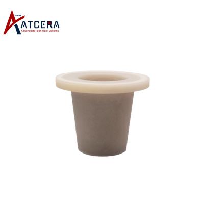 Aluminum nitride ceramic crucible