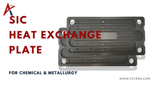 Échangeur de chaleur de plaque en carbure de silicium pour chimique et métallurgie