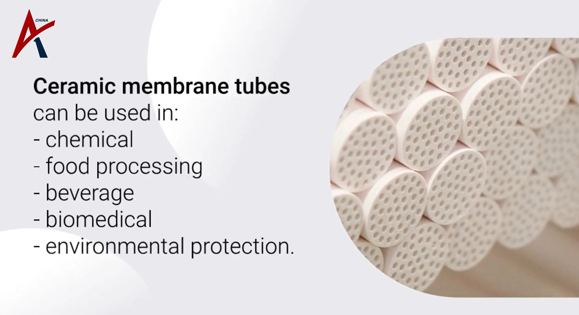 Fabricant de tubes de membrane en céramique en gros | AL2O3, SIC Ceramic | attera
